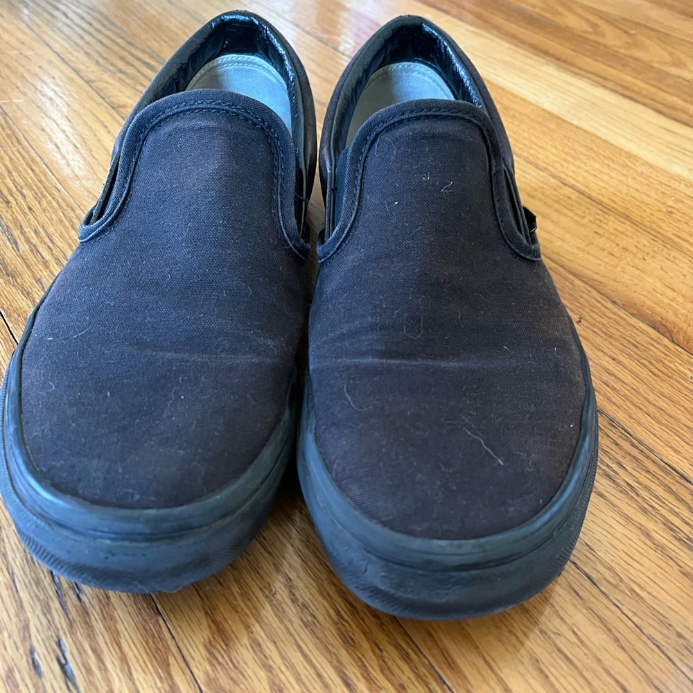 Vans Slip on 8.5 M faded black great tread
